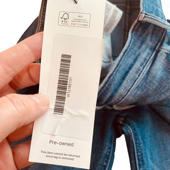 Mother Mid Rise Dazzler Ankle Fray Skinny Jeans - Picture 11 of 16